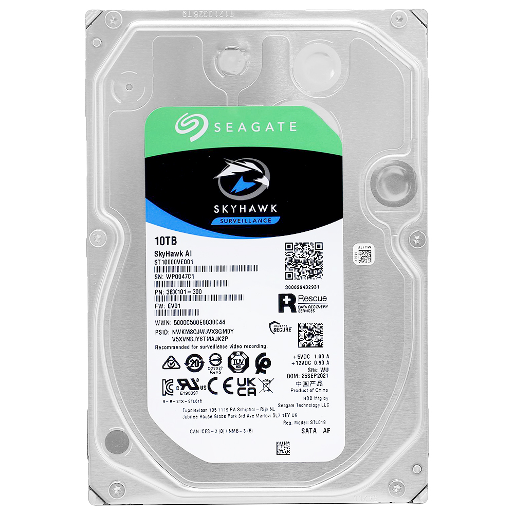 HD Seagate 10TB SkyHawk AI Surveillance 3.5" SATA 3 7200RPM - ST10000VE001