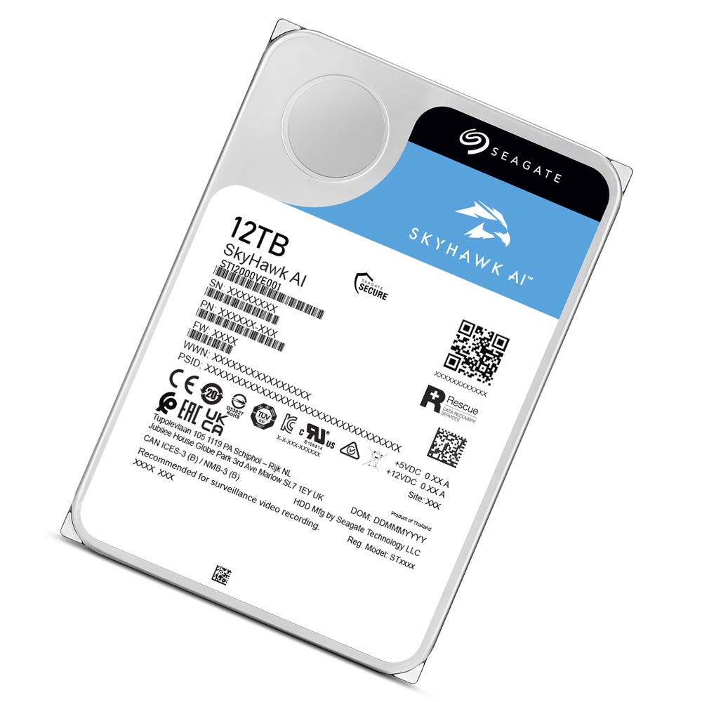 HD Seagate 12TB SkyHawk AI Surveillance 3.5