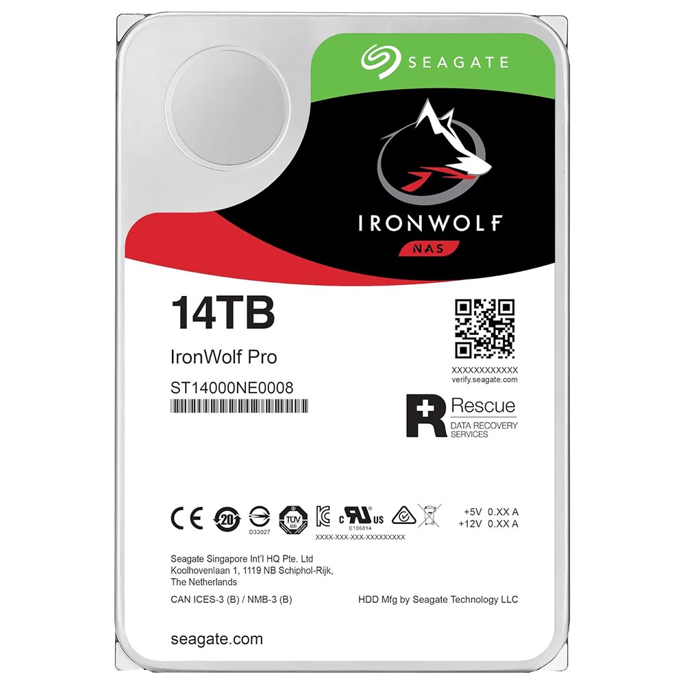 HD Seagate 14TB Iron Wolf Pro Nas 3.5" SATA 3 7200RPM - ST14000NE0008