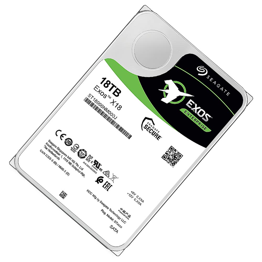 HD Seagate 18TB Exos X18 Enterprise 3.5" SATA 3 7200RPM - ST18000NM000J