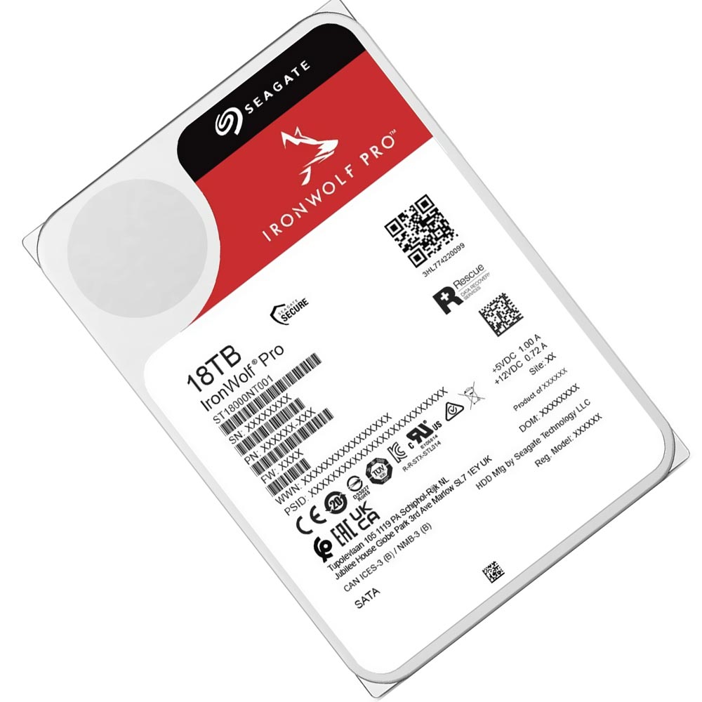 HD Seagate 18TB Iron Wolf Pro 3.5" SATA 3 7200RPM - ST18000NT001