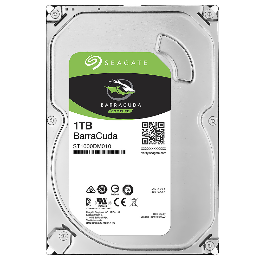 HD Seagate 1TB BarraCuda SATA 3 7200RPM 3.5" - ST1000DM010 