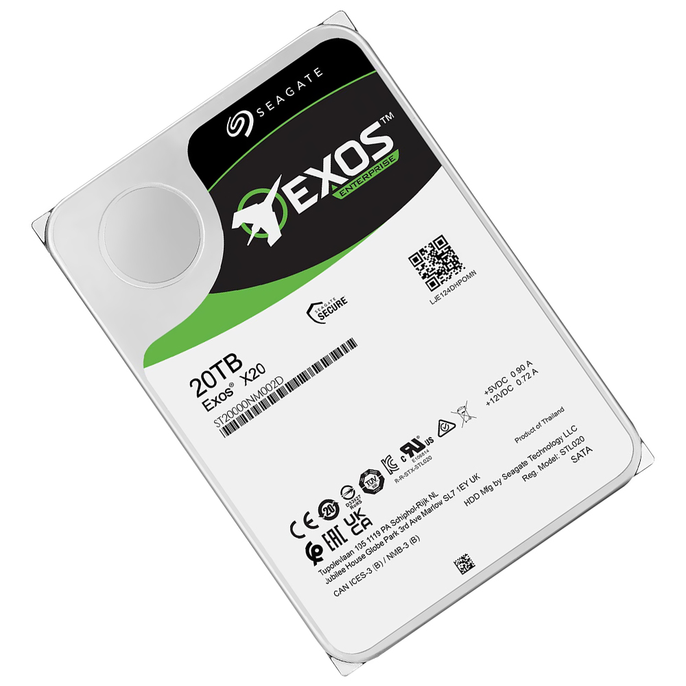 HD Seagate 20TB Exos X20 Enterprise 3.5