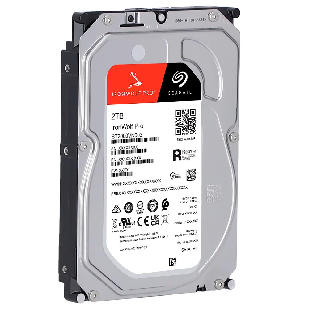 HD Seagate 2TB Iron Wolf 3.5" SATA 3 5400RPM - ST2000VN003