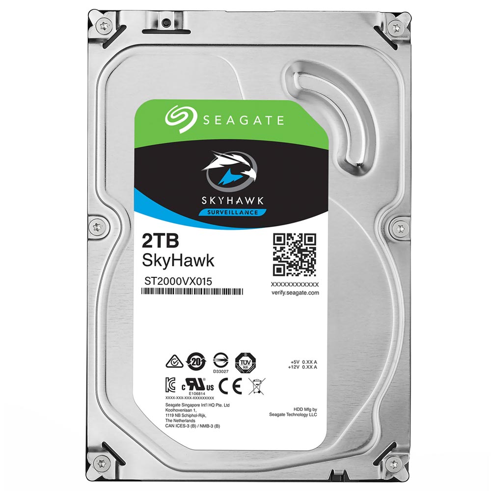 HD Seagate 2TB SkyHawk Surveillance 3.5" SATA 3 7200RPM - ST2000VX015