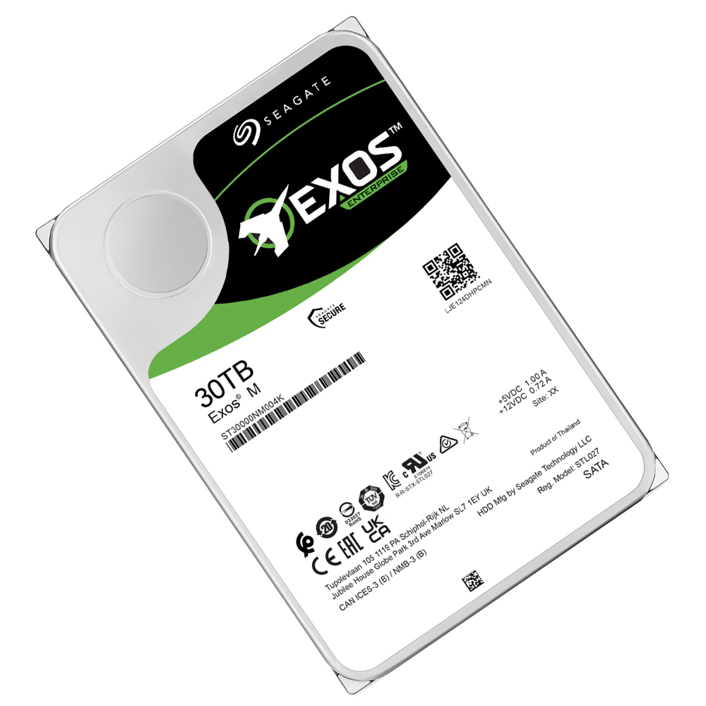 HD Seagate 30TB Exos M Enterprise 3.5" SATA 3 7200RPM - ST30000NM004K (GARANTIA BR)