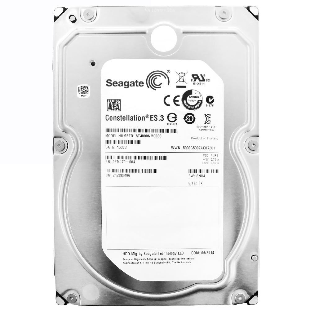 HD Seagate 4TB Constellation ES.3 3.5" SATA 3 7200RPM Pull - ST4000NM0033