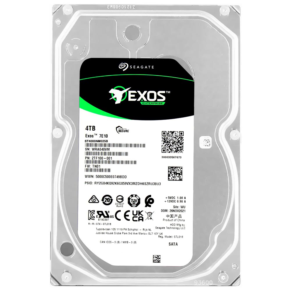 HD Seagate 4TB Exos 7E10 Enterprise 3.5" SAS 7200RPM - ST4000NM025B