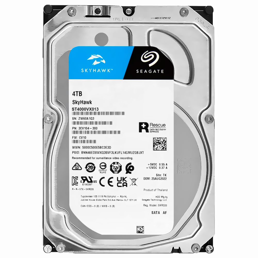 HD Seagate 4TB SkyHawk Surveillance 3.5" SATA 3 7200RPM - ST4000VX013