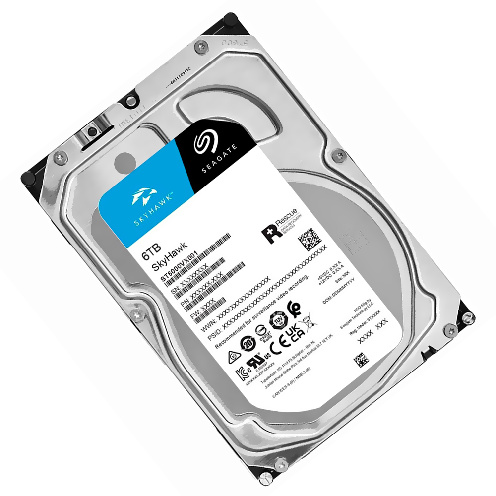 HD Seagate 6TB SkyHawk Surveillance 3.5" SATA 3 5400RPM - ST6000VX001 (GARANTIA BR)