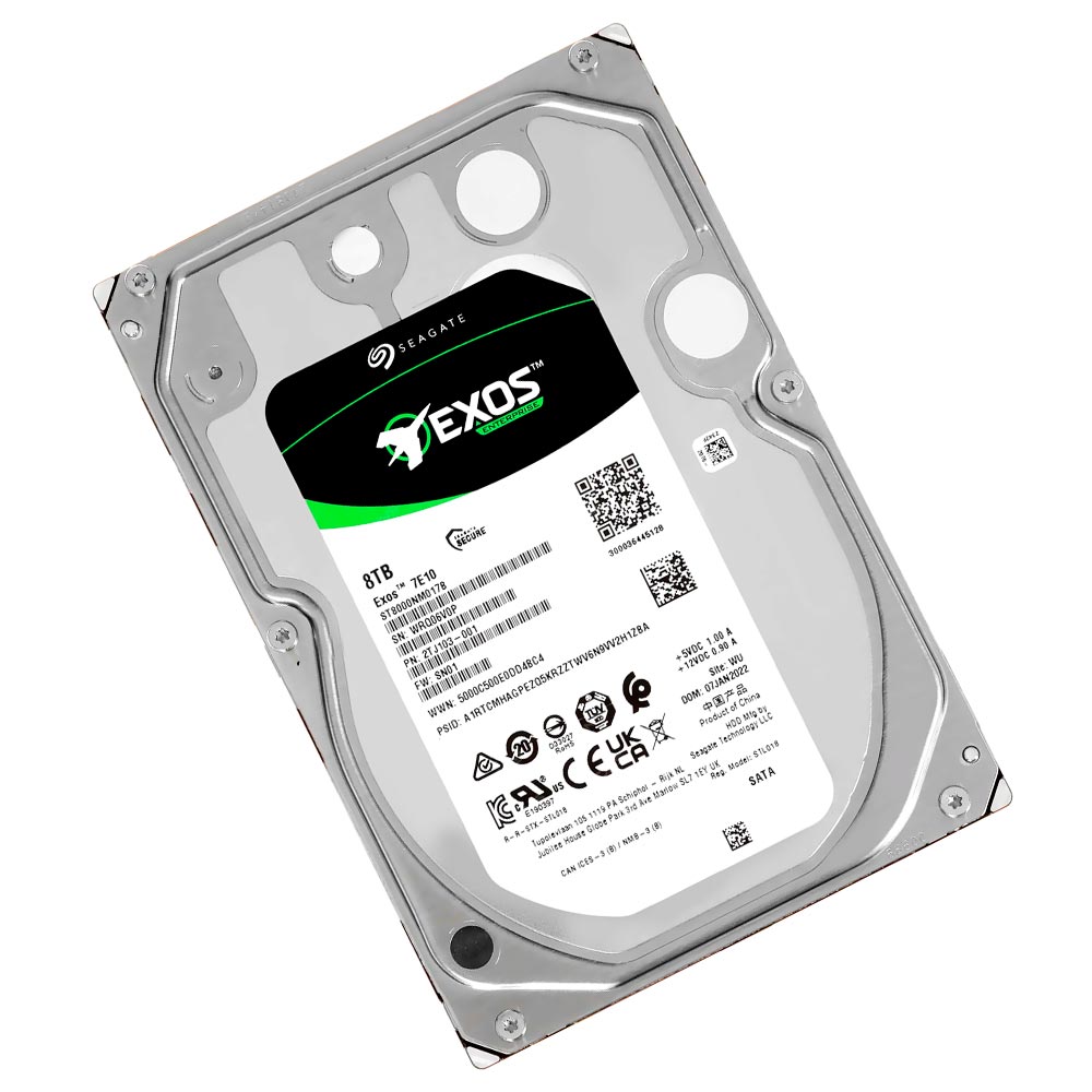 HD Seagate 8TB Exos 7E10 Enterprise 3.5" SATA 3 7200RPM - ST8000NM017B (GARANTIA BR)