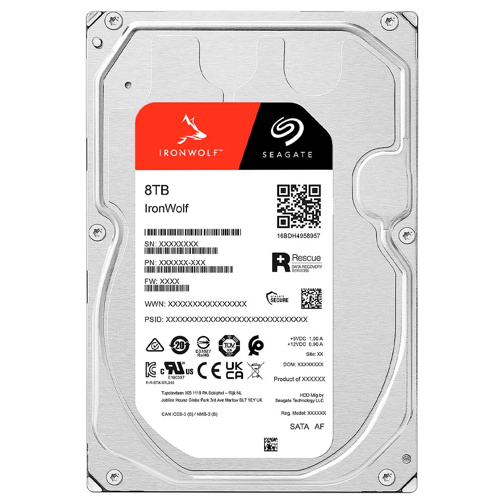 HD Seagate 8TB Iron Wolf Nas 3.5" SATA 3 7200RPM - ST8000VN004