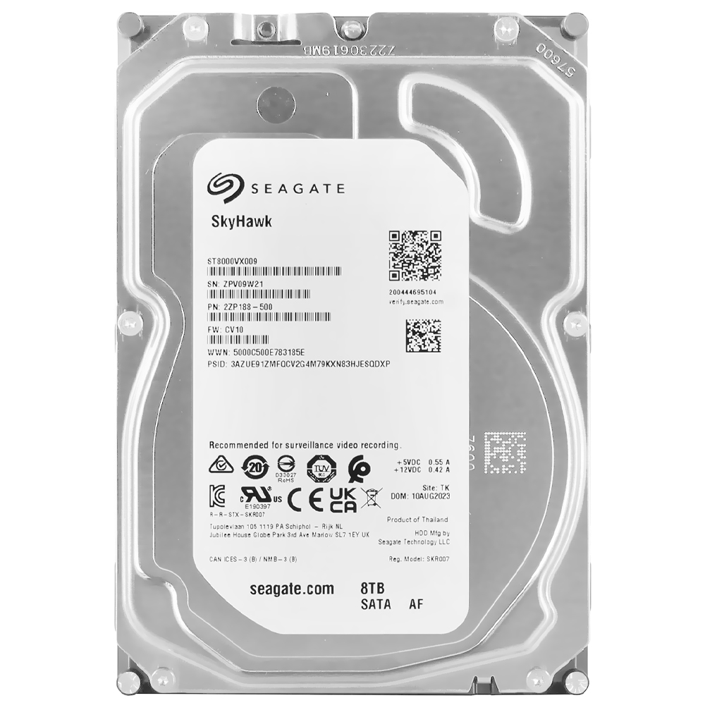 HD Seagate 8TB Skyhawk 3.5" SATA 3 5400RPM - ST8000VX009