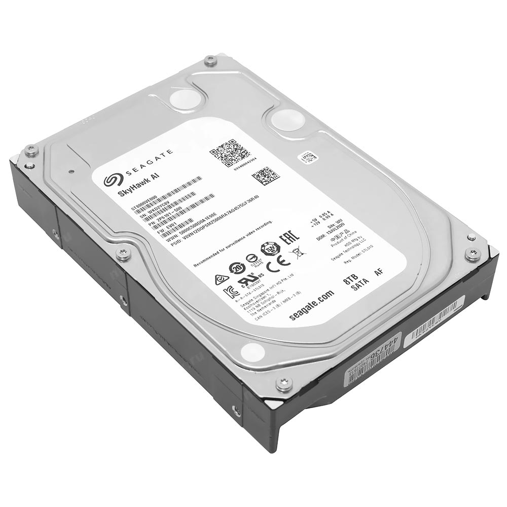 HD Seagate 8TB SkyHawk AI Surveillance SATA 3 7200RPM 3.5" - ST8000VE000