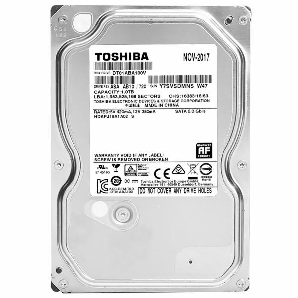 HD Toshiba 1TB 3.5" SATA 3 7200RPM Pull - DT01ABA100V