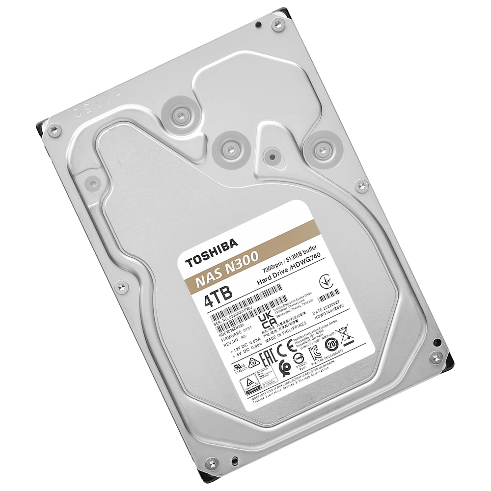 HD Toshiba 4TB N300 Nas 3.5" SATA 3 7200RPM - HDWG740XZSTC