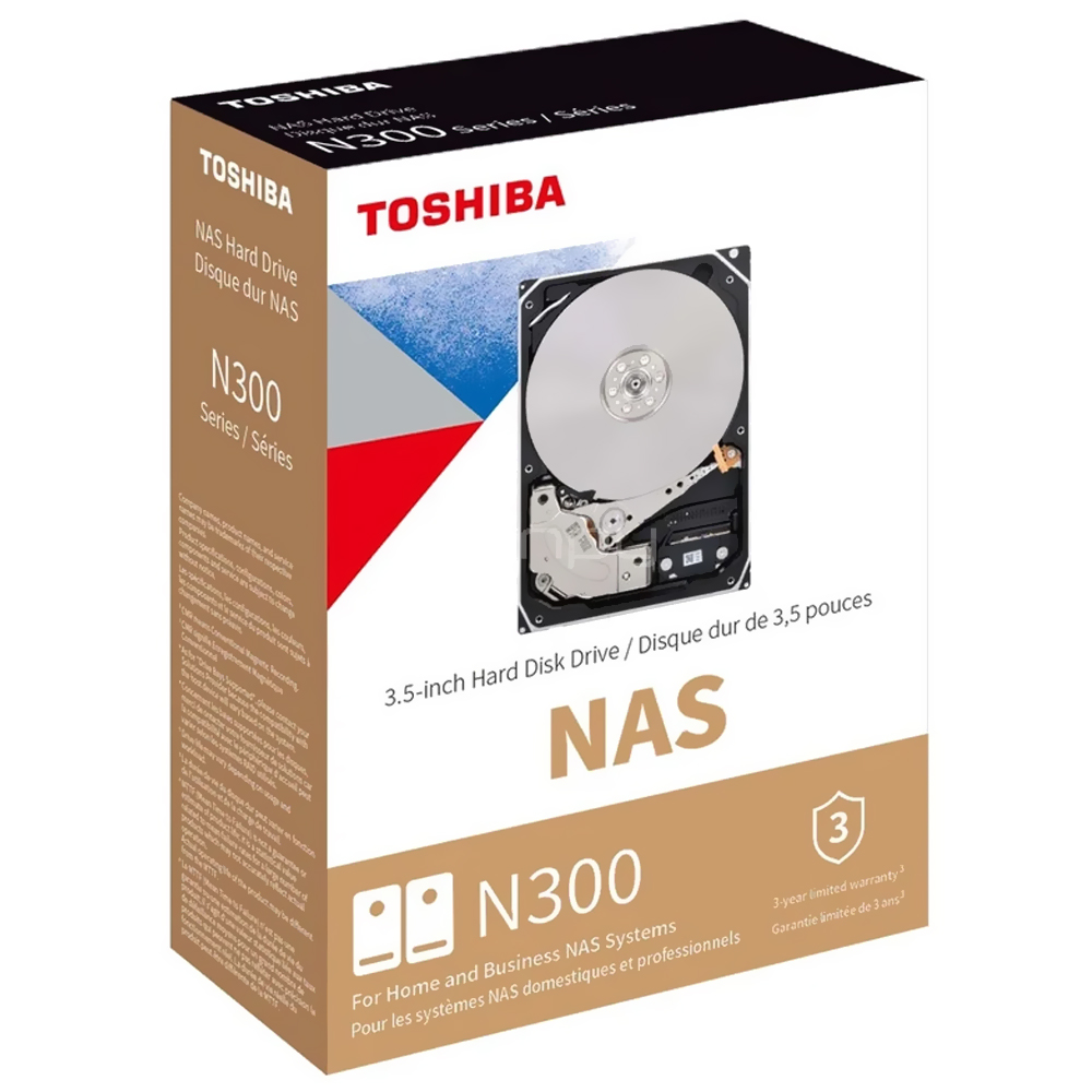 HD Toshiba 4TB N300 Nas 3.5" SATA 3 7200RPM - HDWG740XZSTC