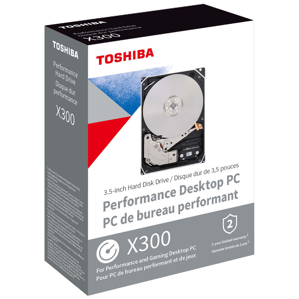 HD Toshiba 4TB X300 3.5" SATA 3 7200RPM - HDWR740XZSTA