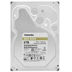 HD Toshiba 6TB N300 Nas 3.5" SATA 3 7200RPM - HDWG760XZSTA