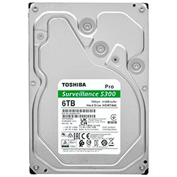 HD Toshiba 6TB S300 Pro Surveillance 3.5" SATA 3 7200RPM - HDWTA60UZSVA