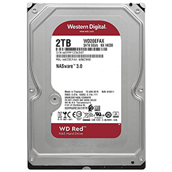 HD Western Digital 2TB WD Red Nas 3.5" SATA 3 5400RPM - WD20EFAX  