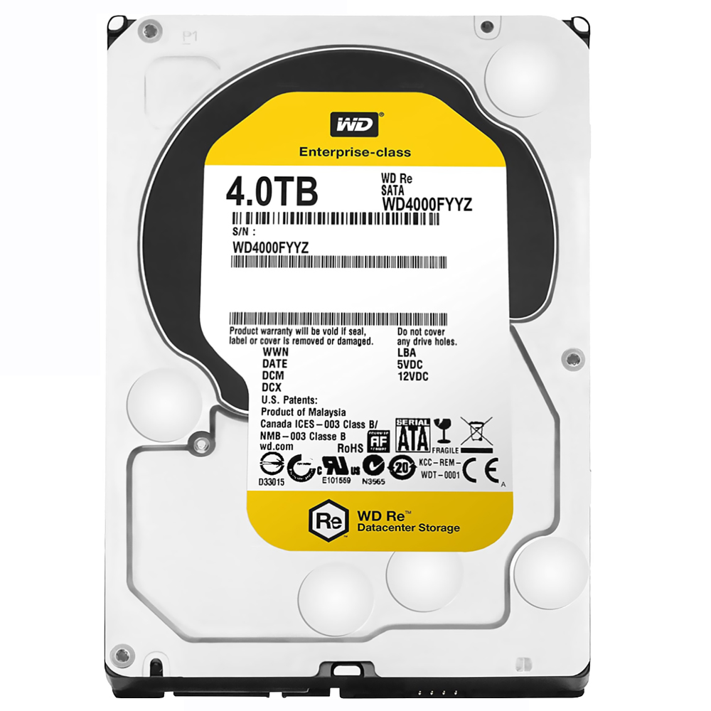 HD Western Digital 4TB WD Enterprise 3.5" SATA 3 7200RPM Pull - WD4000FYYZ