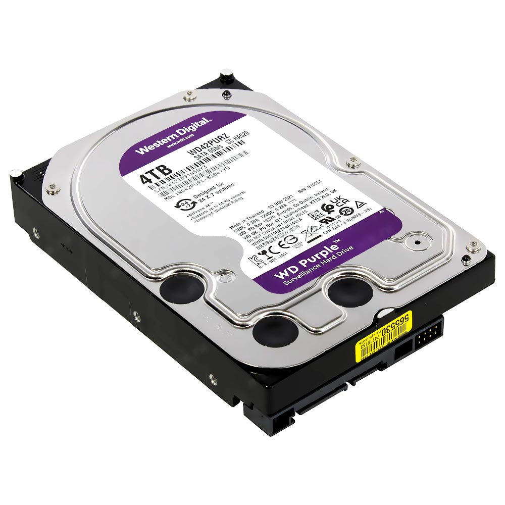 HD Western Digital 4TB WD Purple 3.5" SATA 3 5400RPM - WD43PURZ (GARANTIA BR)