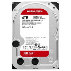 HD Western Digital 4TB WD Red Nas 3.5" SATA 3 5400RPM - WD40EFAX 