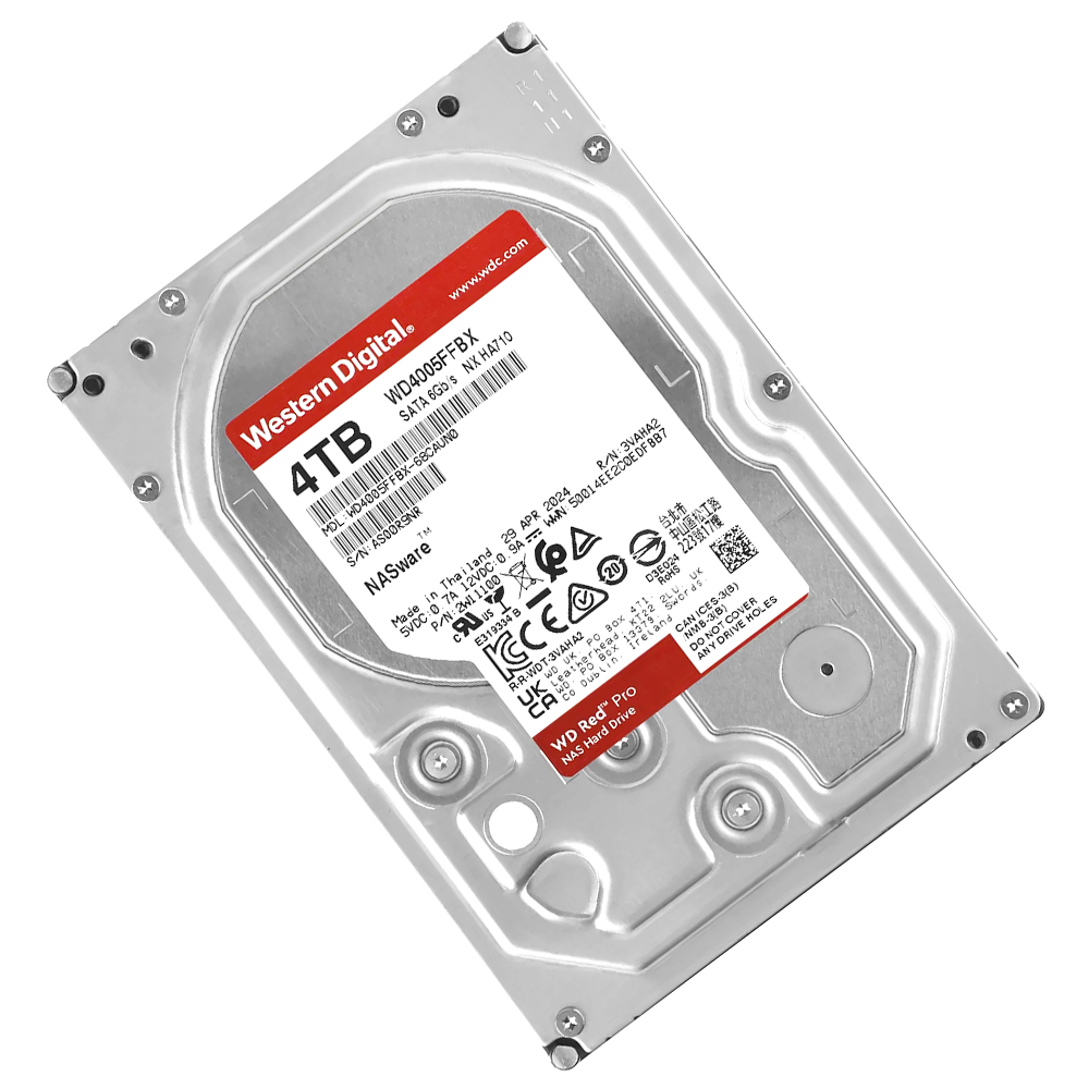 HD Western Digital 4TB WD Red Pro Nas 3.5" SATA 3 7200RPM - WD4005FFBX (GARANTIA BR)