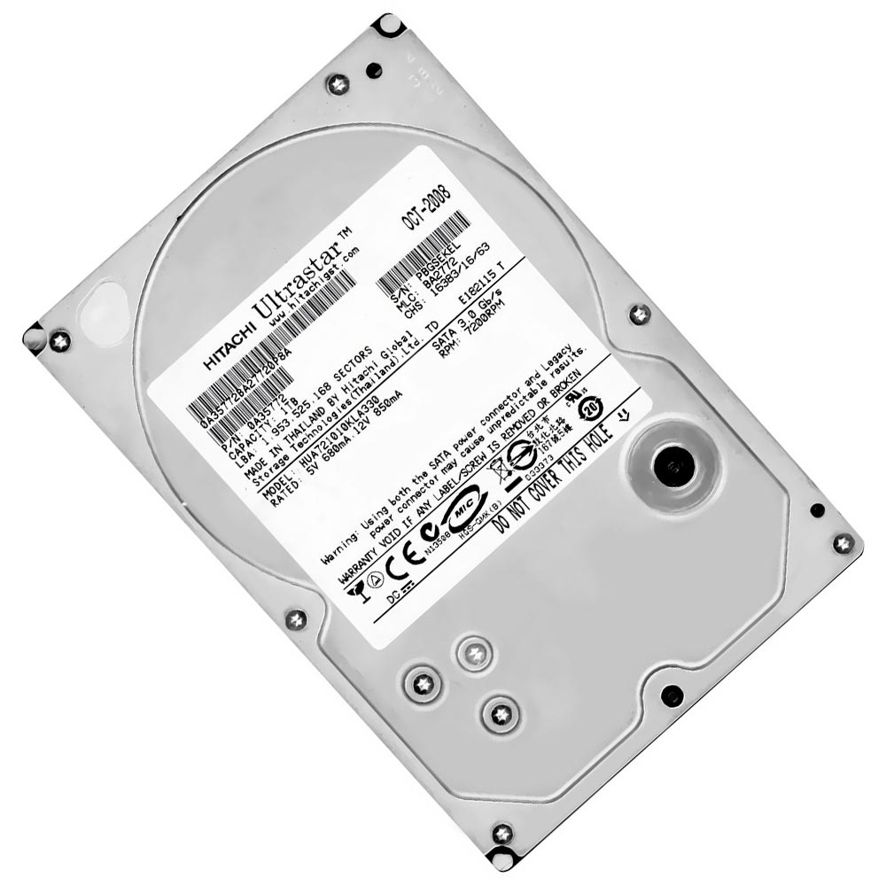 HD Hitachi 1TB HGST Ultrastar 3.5" 7200RPM Pull - HUA721010KLA330