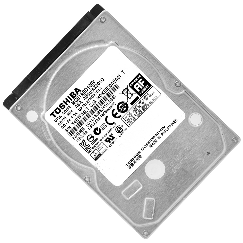 HD para Notebook Toshiba 1TB Pull 2.5" SATA 2 - MQ01ABD100V