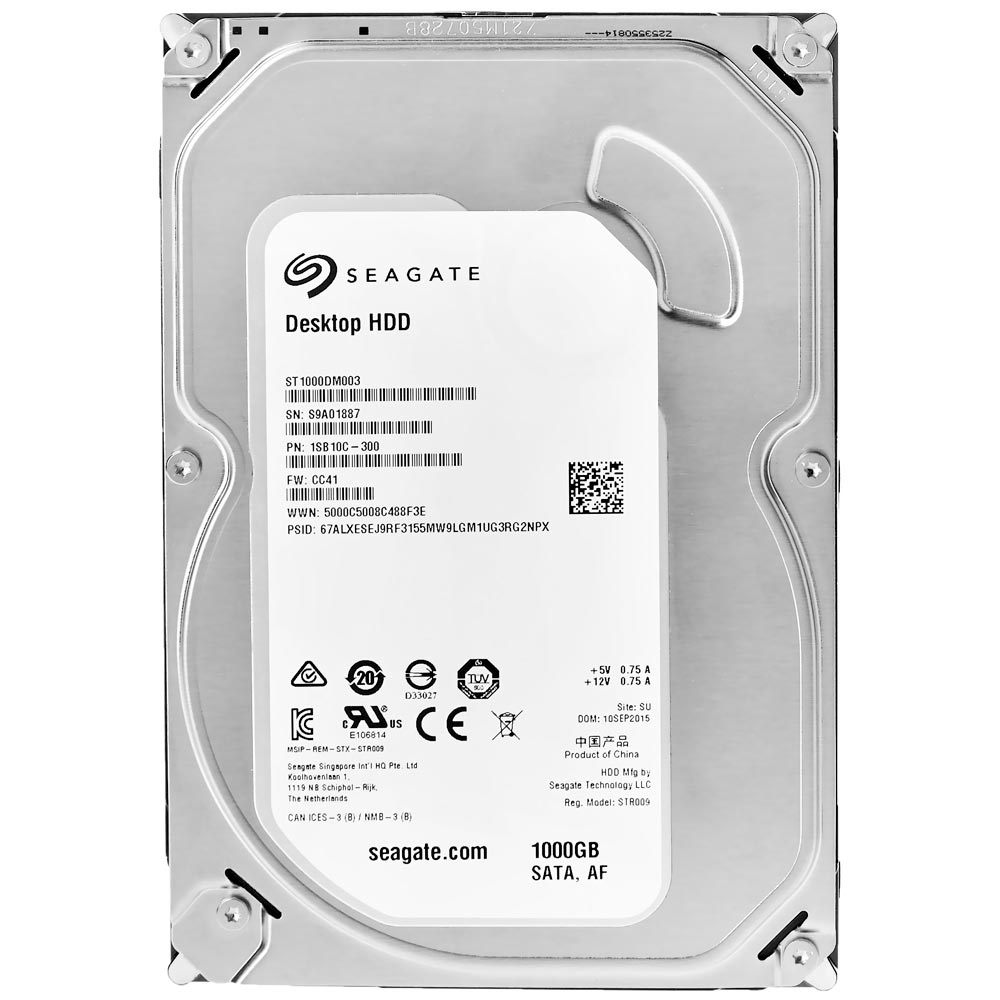HD Seagate 1TB Pipeline Slim 3.5" SATA 3 7200RPM Pull - ST1000DM003