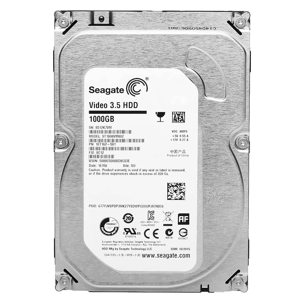 HD Seagate 1TB Pipeline Slim SATA 3 5900RPM 3.5" Pull - ST1000VM002