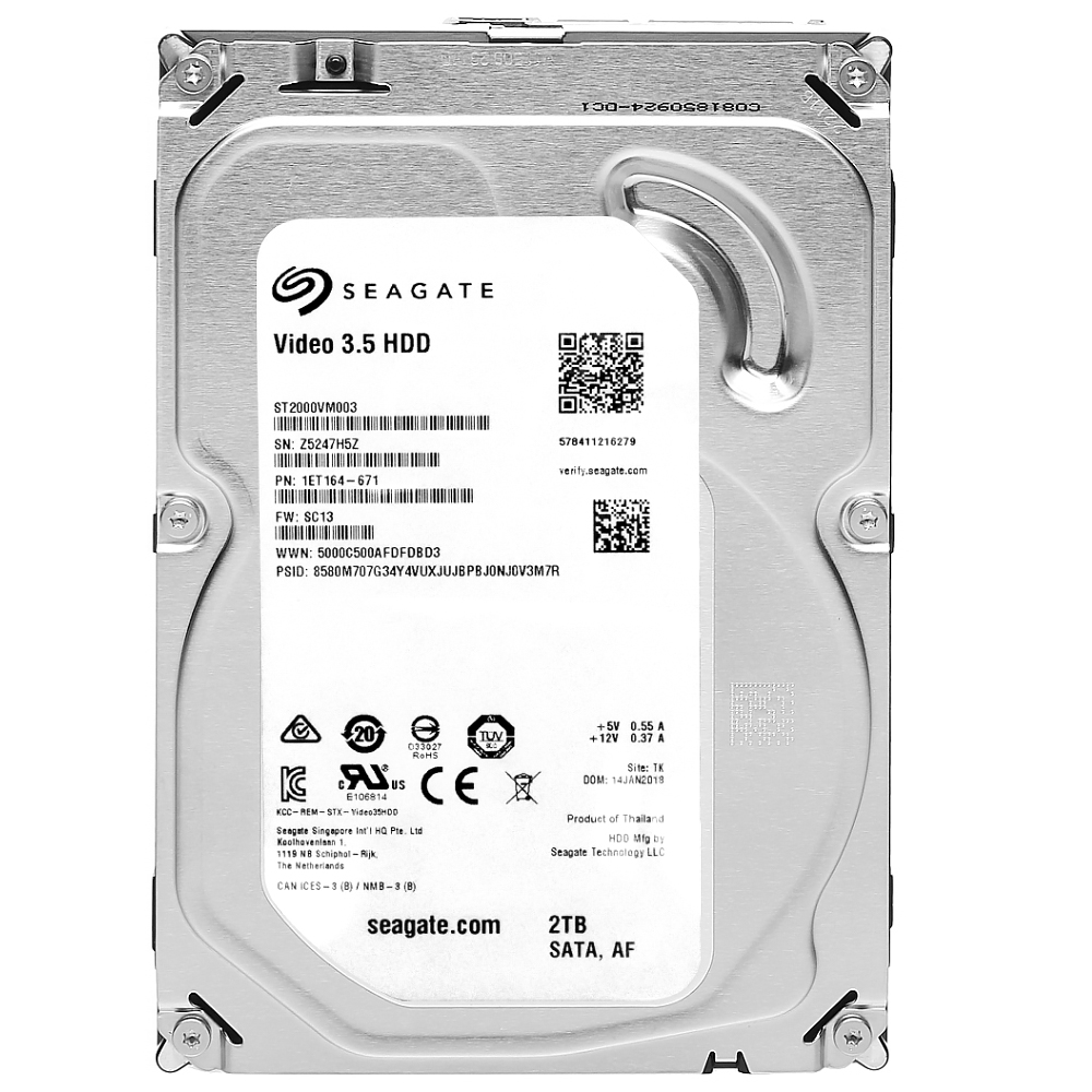 HD Seagate 2TB Pipeline 3.5" SATA 3 5900RPM Pull - ST2000VM003