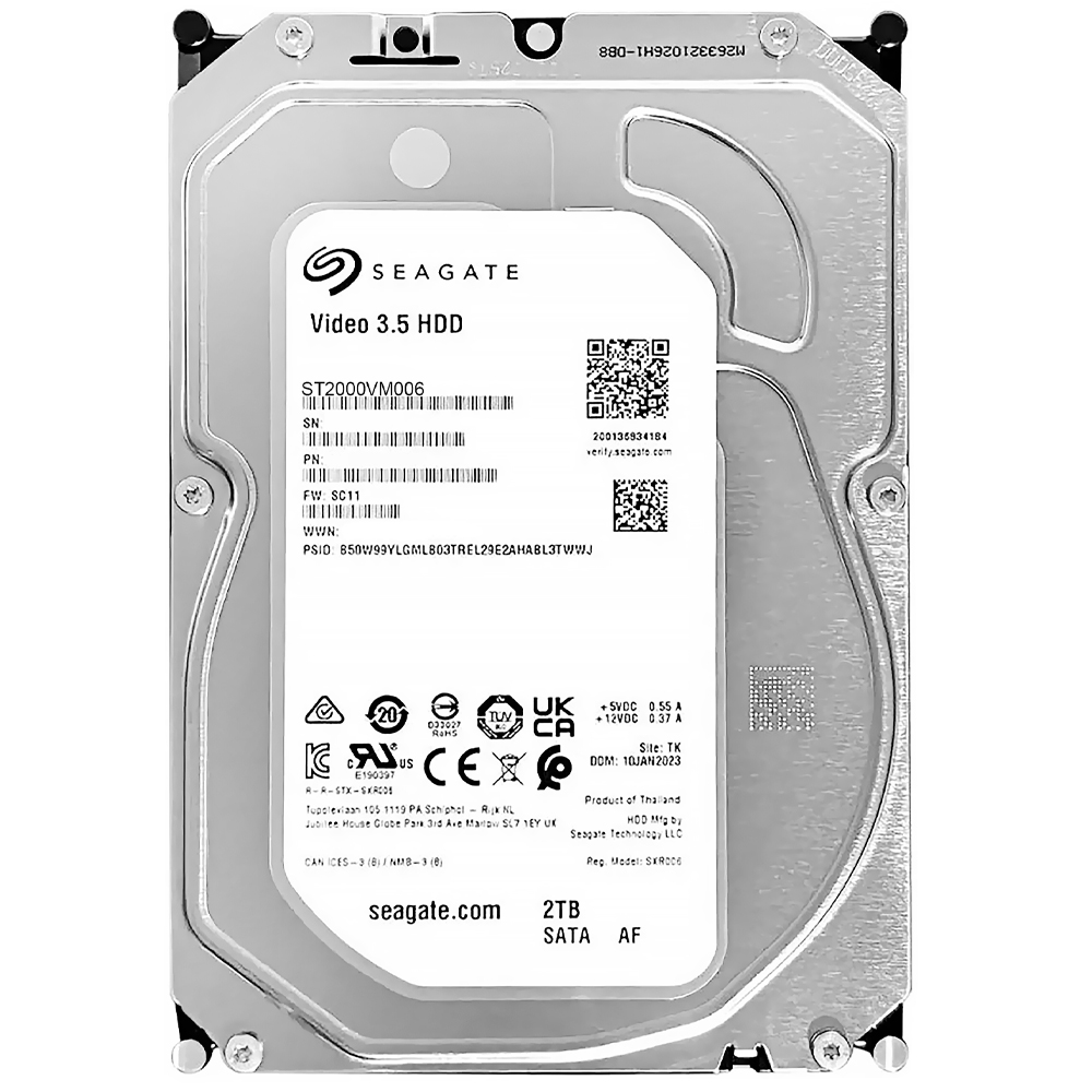 HD Seagate 2TB Video 3.5" SATA 3 5400RPM Pull - ST2000VM006