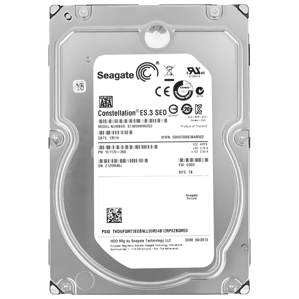 HD Seagate 4TB Constellation ES.3 3.5" SATA 3 7200RPM Pull - ST4000NM0053