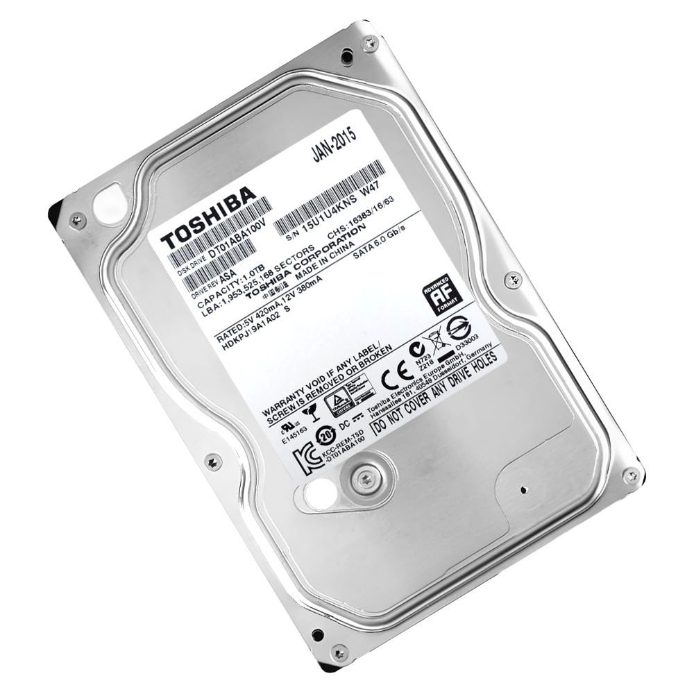 HD Toshiba 1TB 3.5" SATA 3 7200RPM Pull - DT01ABA100V