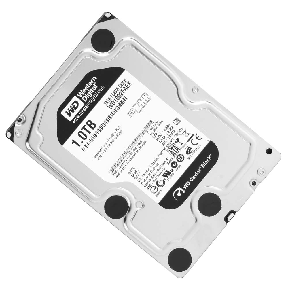 HD Western Digital 1TB WD Caviar Black 3.5" SATA 3 7200RPM Pull - WD1002FAEX