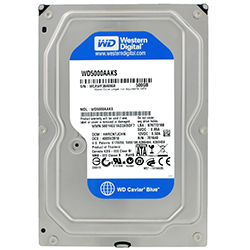 HD Western Digital 500GB WD Blue 3.5" SATA 2 72000 RPM Pull - WD5000AAKS