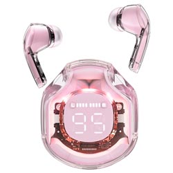 FONE BLUETOOTH ACEFAST T8/AT8 CRYSTAL 2 TWS EARBUDS LOTUS ROSA