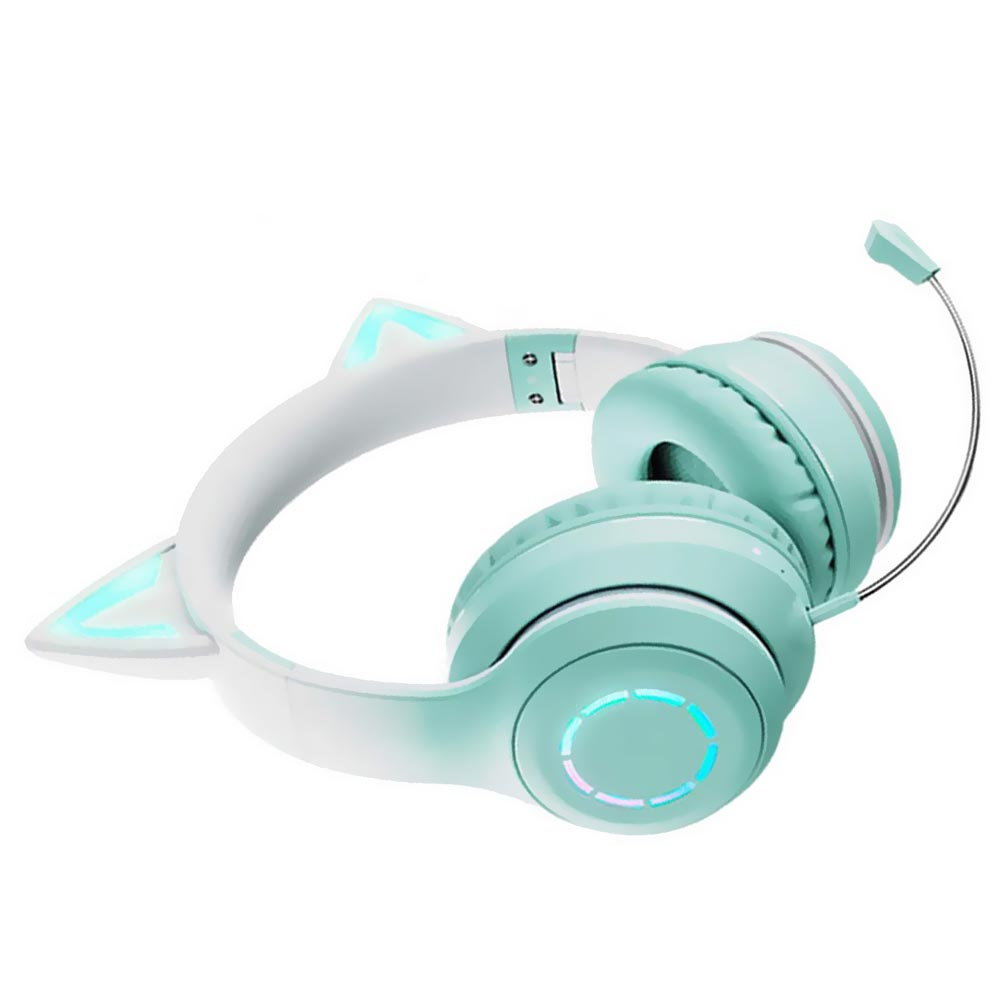 Fone Cat Havit BT029C Ear LED / Bluetooth - Verde