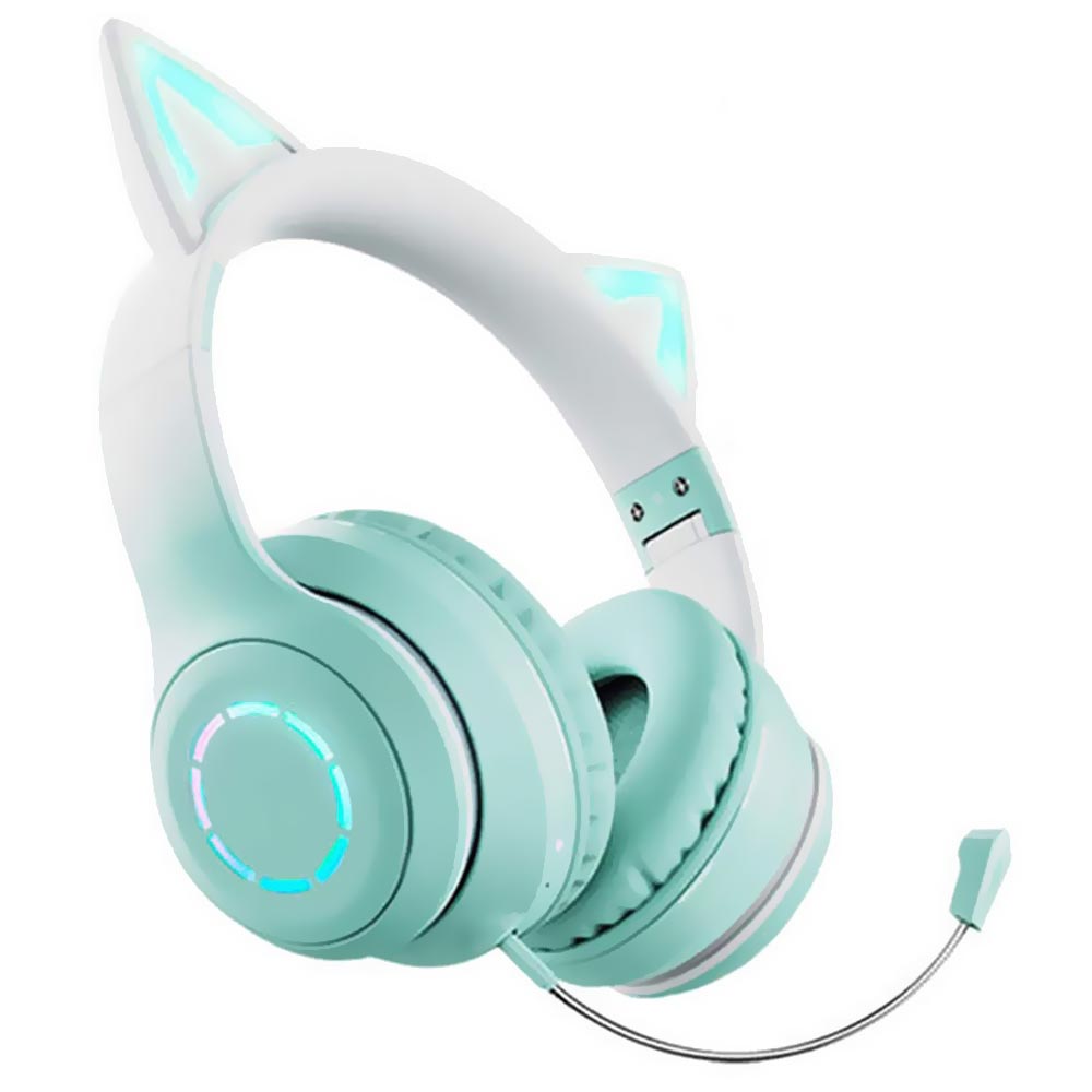 Fone Cat Havit BT029C Ear LED / Bluetooth - Verde