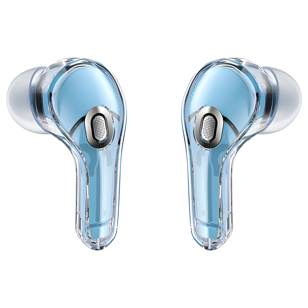 Fone de Ouvido Acefast T8/AT8 Crystal 2 TWS Earbuds / Bluetooth - Ice Azul