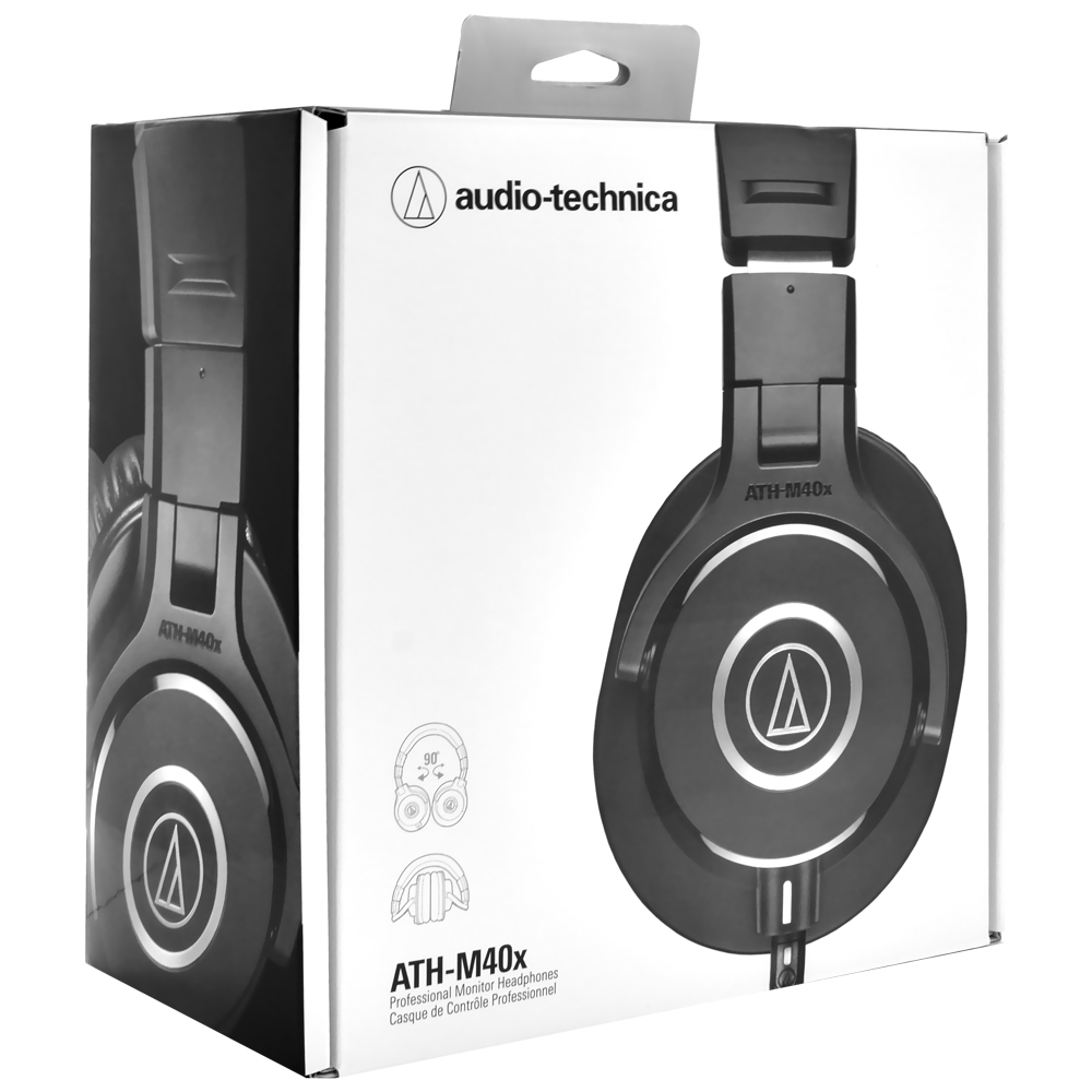 Fone de Ouvido Audio-Technica ATH-M40X / Com Fio - Preto