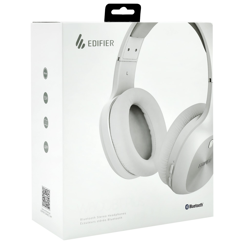 Fone de Ouvido Edifier W800BT Plus Stereo Headphones / Bluetooth - Branco