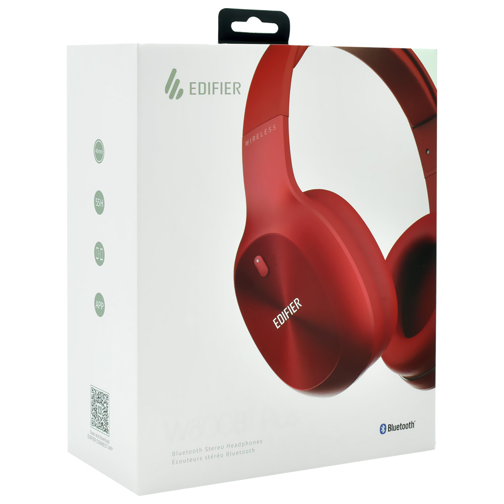 Fone de Ouvido Edifier W800BT Plus Stereo Headphones / Bluetooth - Vermelho