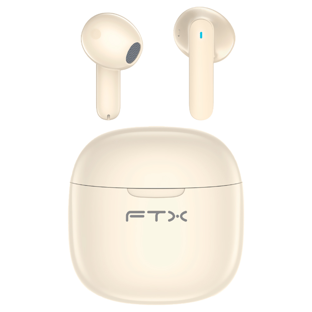 Fone de Ouvido FTX E68-BG ENC TWS Bluetooth - Beige