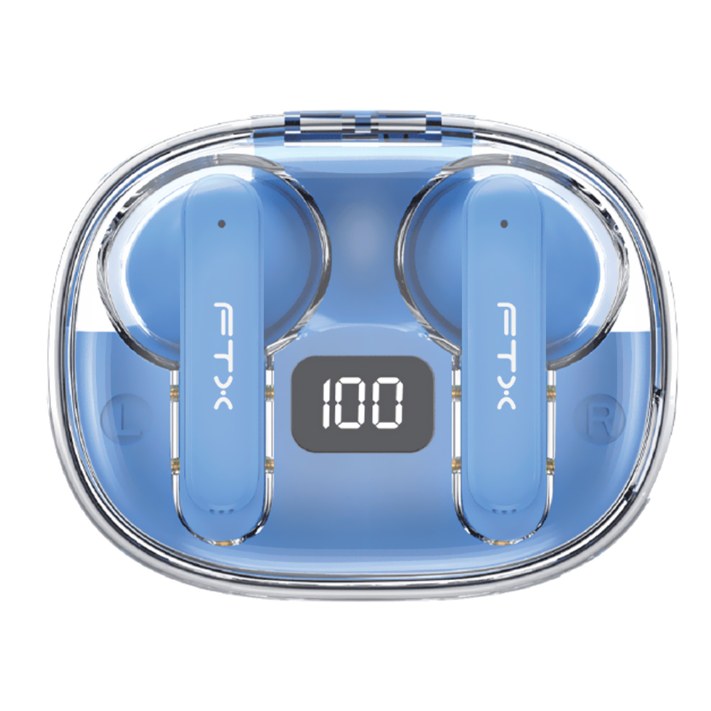 Fone de Ouvido FTX E80-BL ENC TWS Buetooth - Azul
