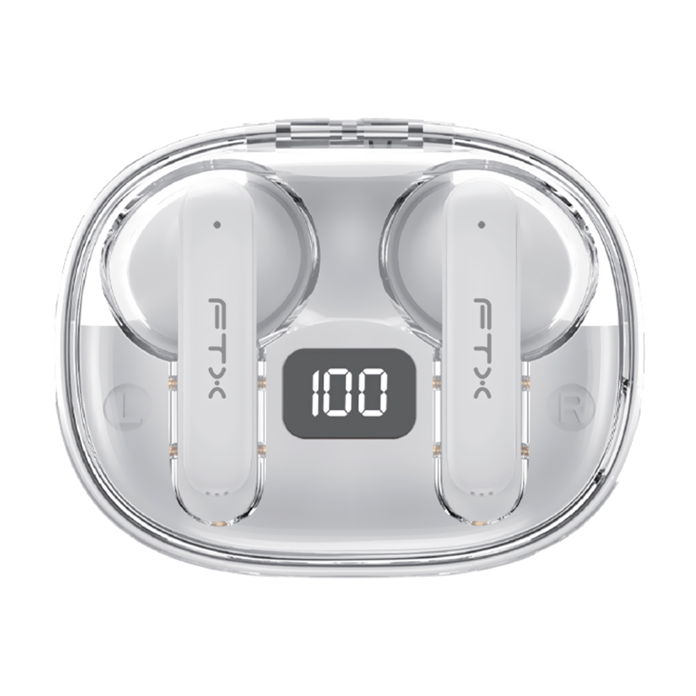 Fone de Ouvido FTX E80-WH ENC TWS Bluetooth - Branco