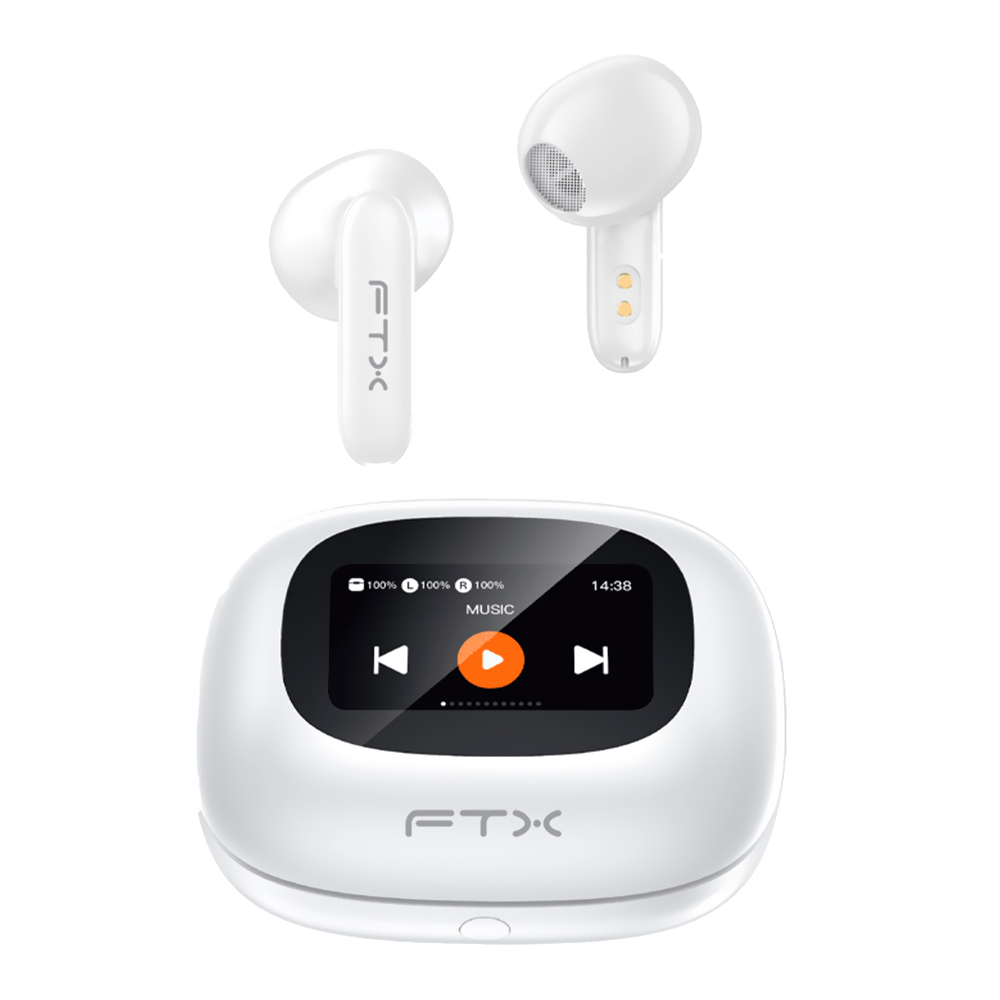 Fone de Ouvido FTX E97L-WH TWS Bluetooth - Branco